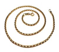 Collar Unoaerre Mujer Catene in Oro amarillo TUBO SPECCHIATO 45CM OV 9.10 G